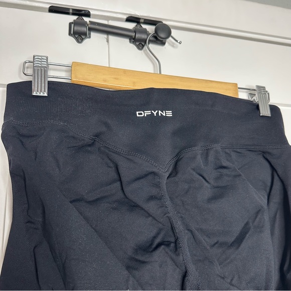 DFYNE Impact Leggings XL midnight black seamless booty lifting athletic gym - Picture 6 of 11